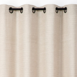 Voilage  - Effet velours chiné - Beige