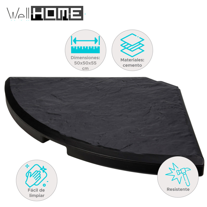 Well home soporte de cemento para sombrilla paragüas de 18kg