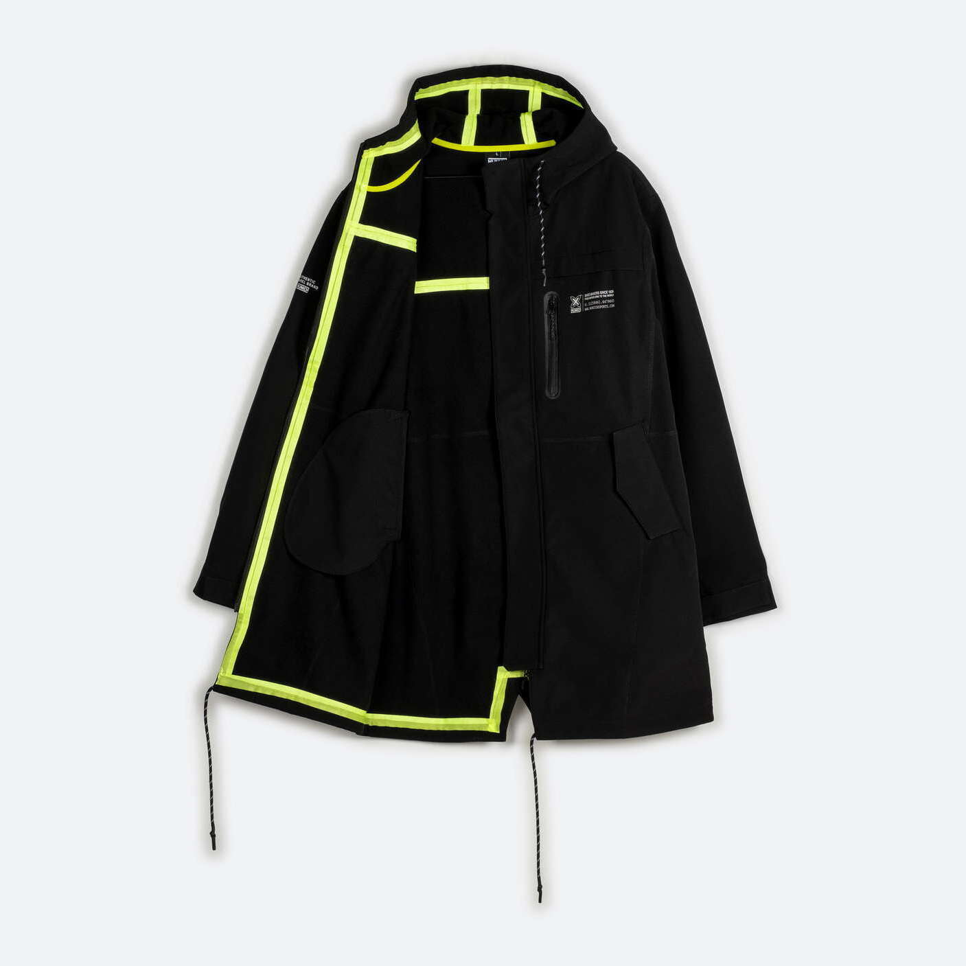Parka MUNICH rain lifestyle de poliéster negro