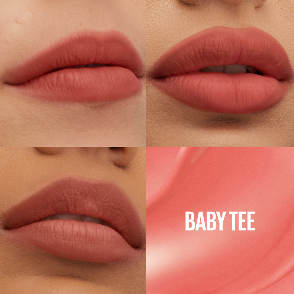 Maybelline New York Superstay Teddy Tint Blush à lèvres liquide fini mat fondu 25 BABY TEE
