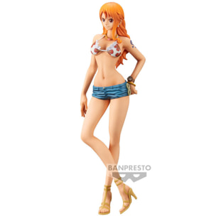 One Piece Figura Nami in Costume Grandista Nero 28 cm Banpresto