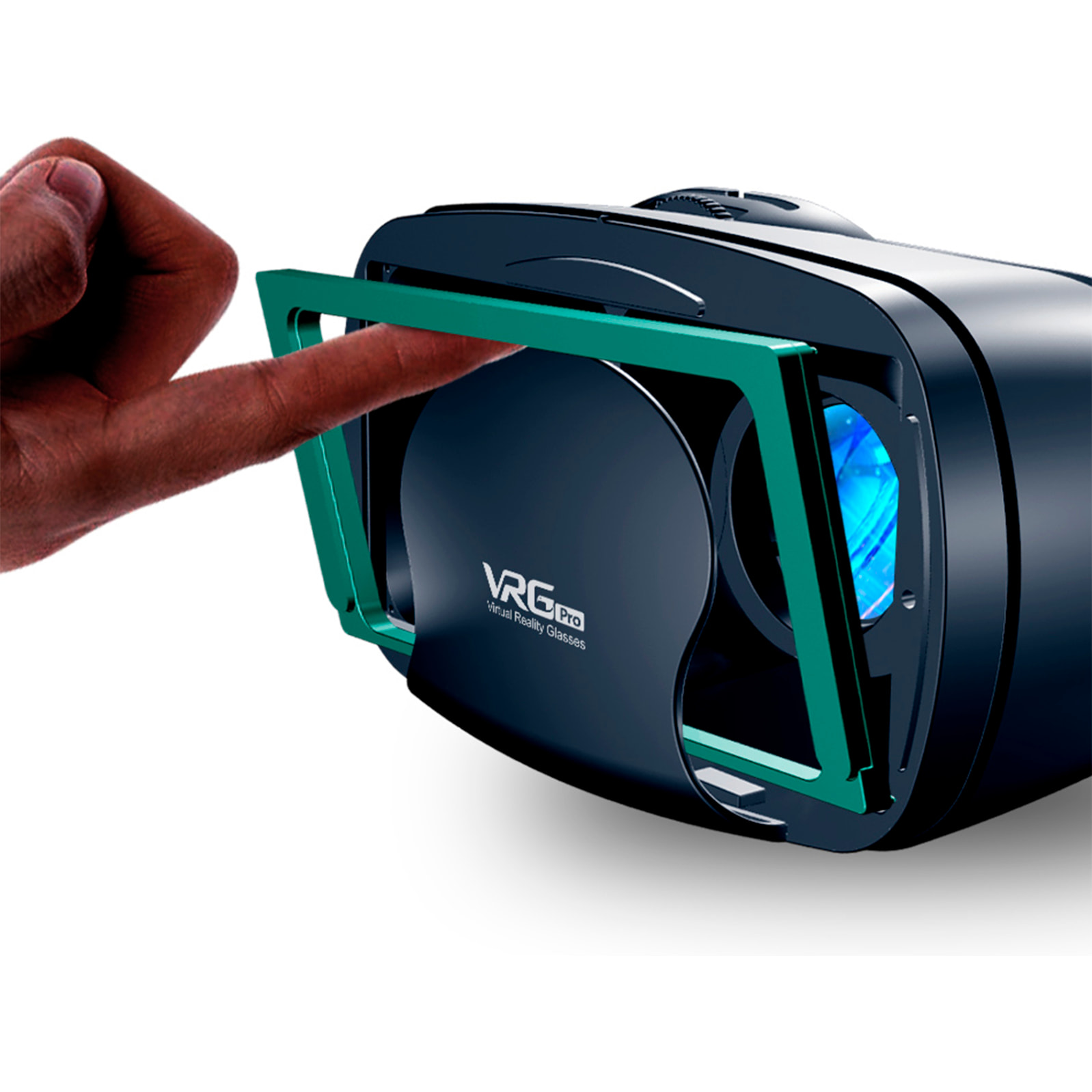 Occhiali per realtà virtuale PRO+ Blu-ray. Cuffie Hi-Fi integrate, vista panoramica a 360º. Compatibili con IOS e Android.