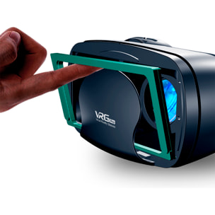Occhiali per realtà virtuale PRO+ Blu-ray. Cuffie Hi-Fi integrate, vista panoramica a 360º. Compatibili con IOS e Android.