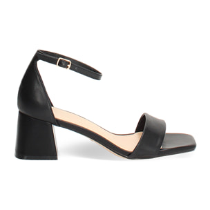 Sandali neri tacco 5,5 cm