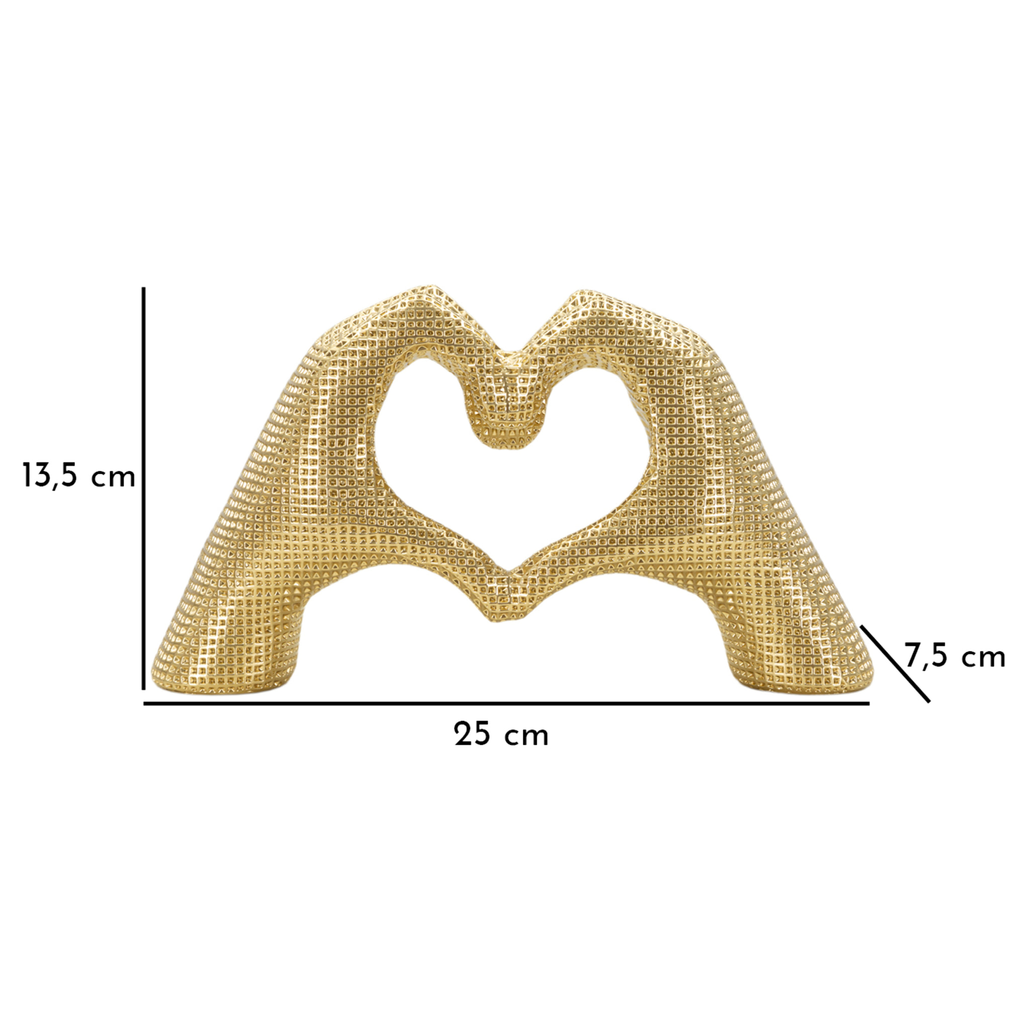 SCULTURA LOVER GOLD CM 25X7,5X13,5