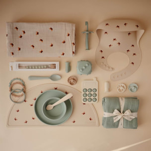 Mushie Babero Silicona Print