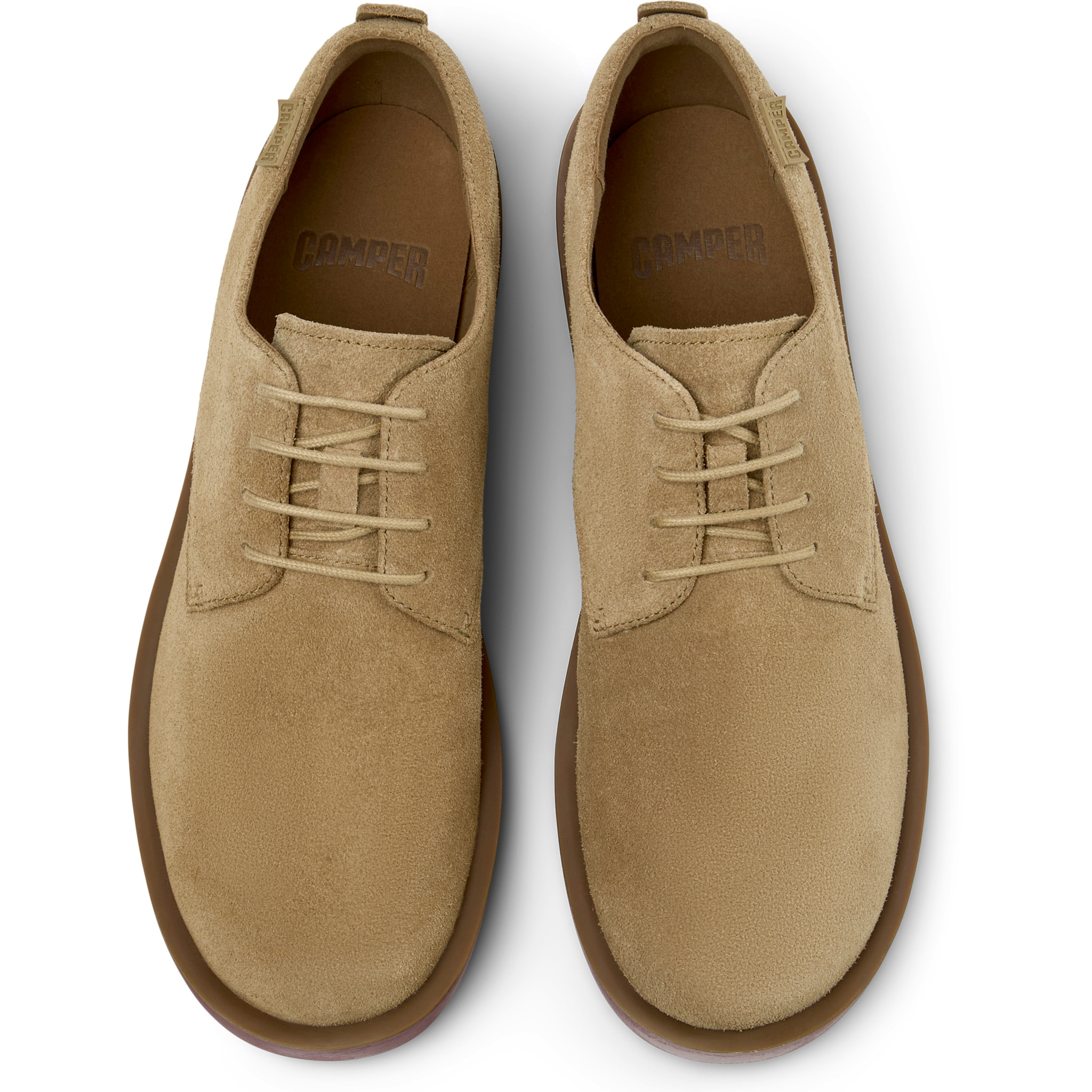 Scarpe stringate - CAMPER Wagon - Marrone - Pelle scamosciata