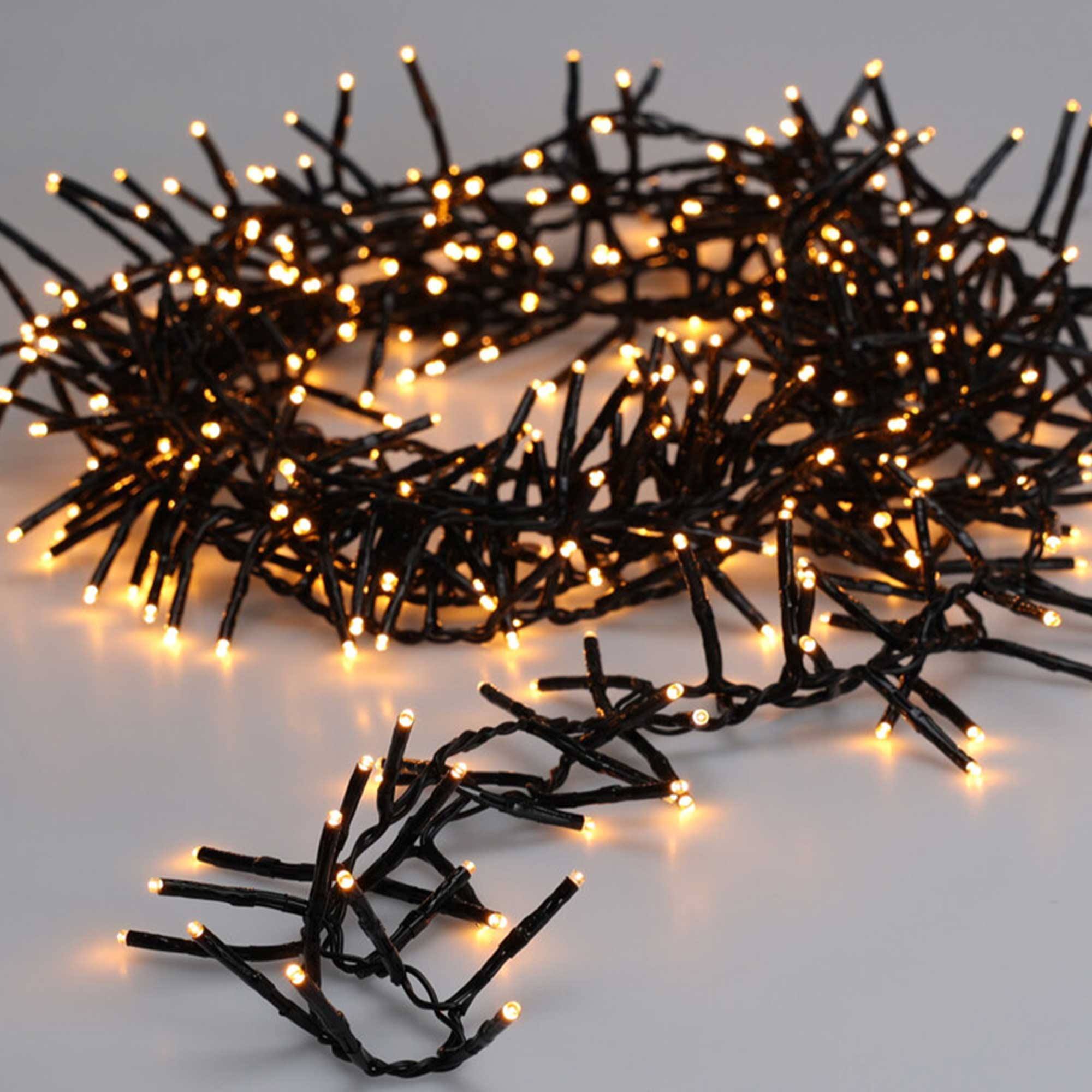 luces de navidad de 800 luces led blancas extra cálidas con 8 funciones y temporizador - 12 metros