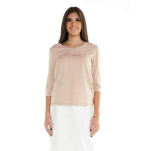 T-shirt Leone donna con maniche 3/4 Winter Chic Boxing