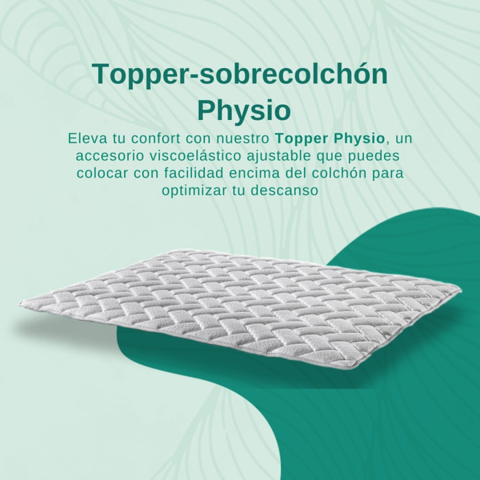 Topper PHYSIO-TOP con Memoria de Forma Certificado Sanitized® y Oeko-Tex®