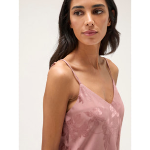 Motivi - Top in raso jacquard - Rosa