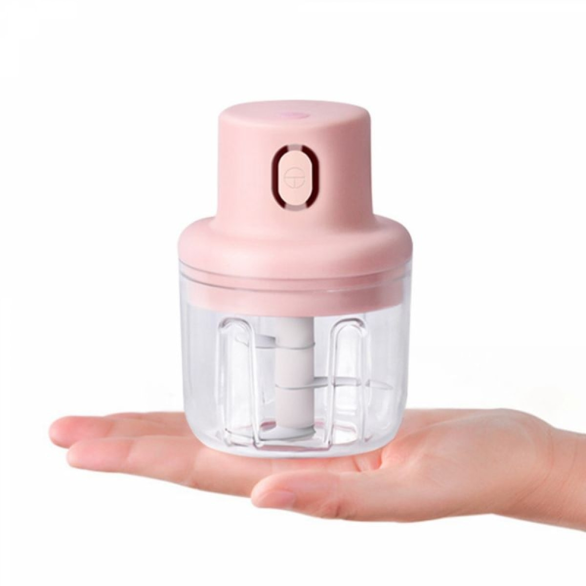 Hachoir électrique portable sans fil 250ml Rose Herzberg HG03176-PNK