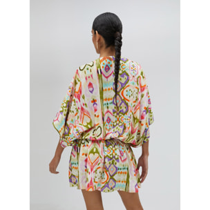 Vestito corto con stampa