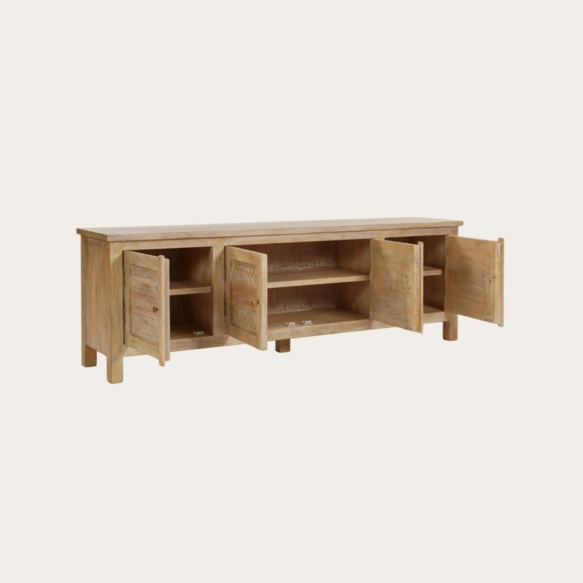 Zilara -bois massif de manguier-couleur natural 180 x 60 x 40 cm