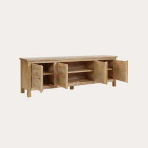 Zilara -bois massif de manguier-couleur natural 180 x 60 x 40 cm