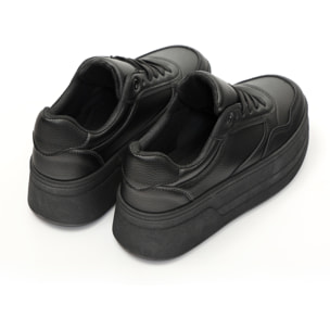 Sneakers in simil pelle platform