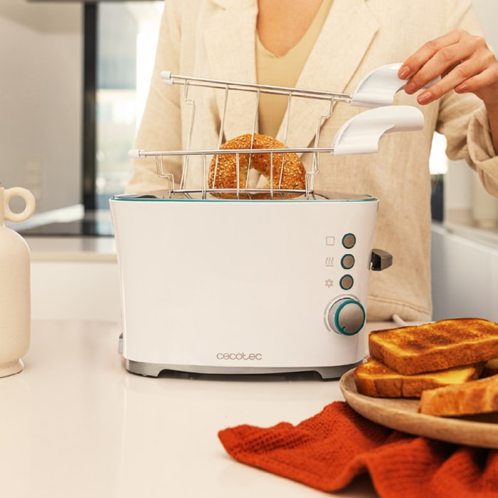 Cecotec Grille-pain vertical Toast&Taste Double W