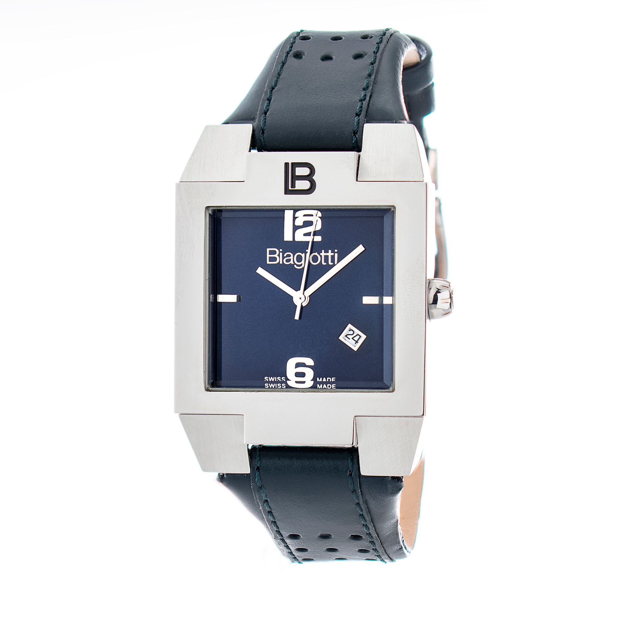 Reloj Laura Biagiotti LB0035M-AZ Hombre Analogico Cuarzo con Correa de Piel