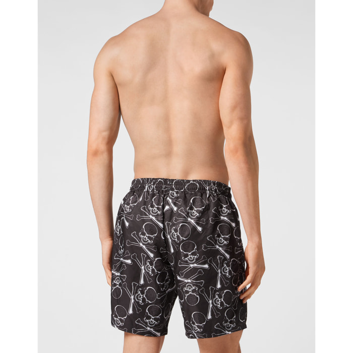 PHILIPP PLEIN Swim Trunks SKULL&BONES