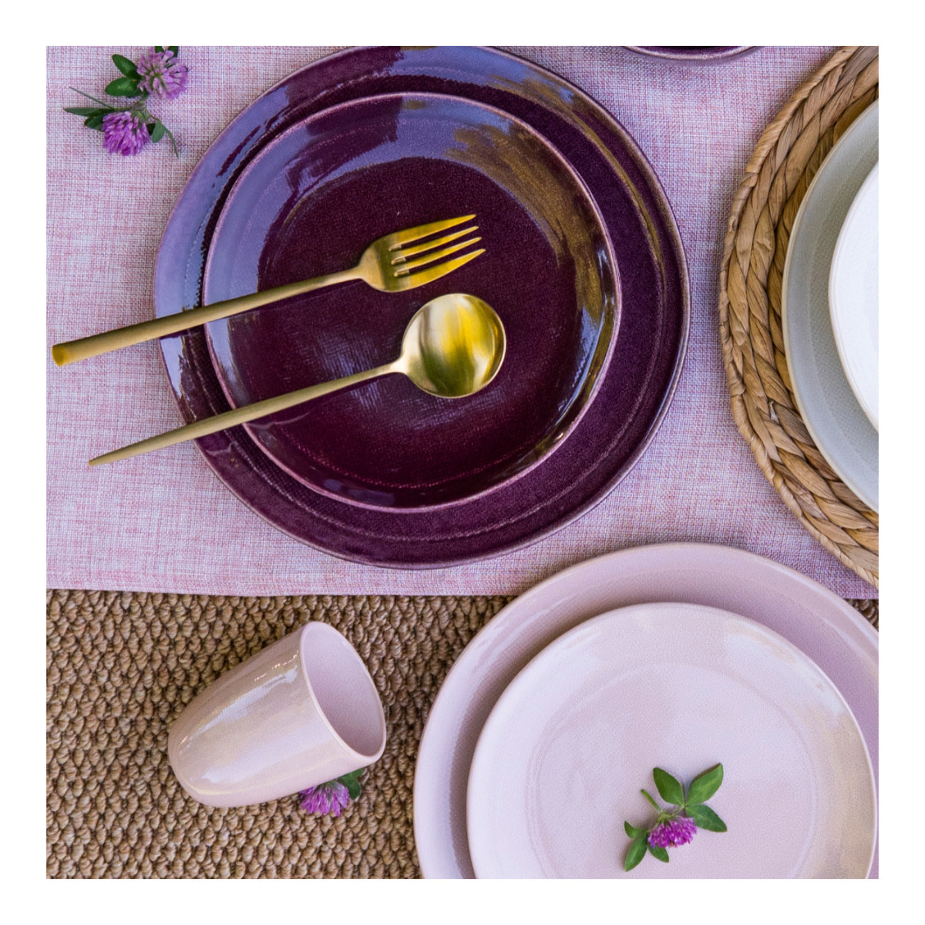 Lot de 6 assiettes à dessert, TERRA