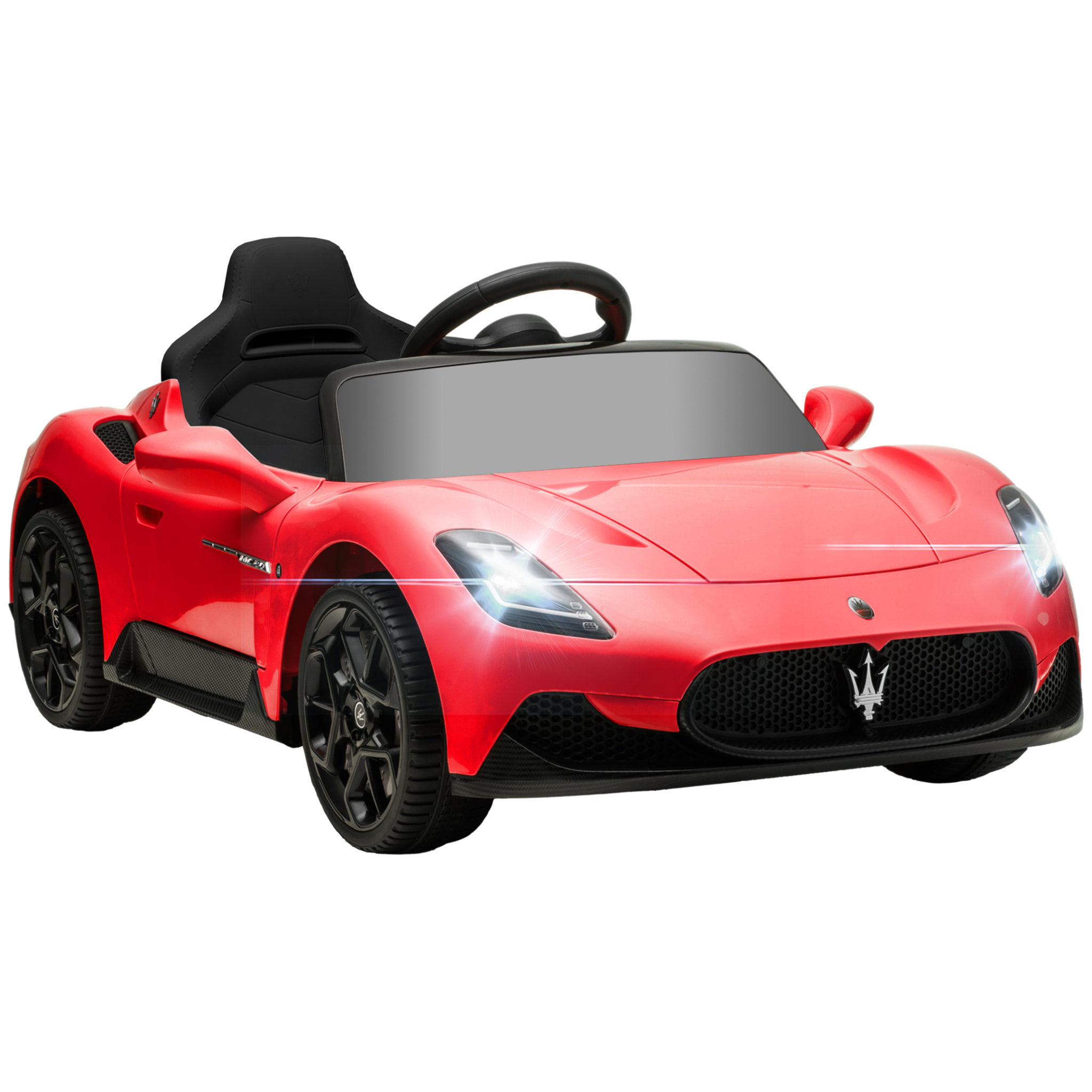 Voiture électrique enfant licence officielle Maserati MC 20 Cielo 12V 2 vitesses 5 Km/h max. télécommande nombreux effets rouge