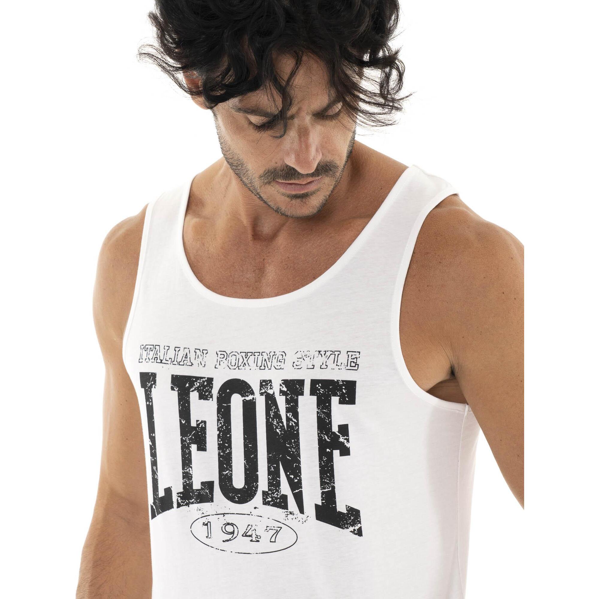 Camiseta de tirantes de algodón elástico para hombre Leone Boxing Legend