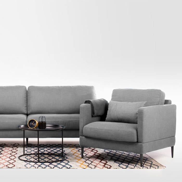 Fauteuil Tissu Splendido, 1 Place, Style Contemporain