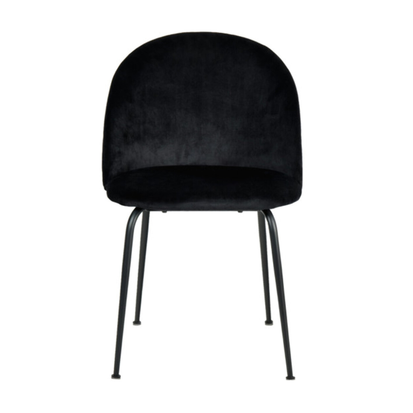 Chaise design en velours dossier capitonné - CLEA