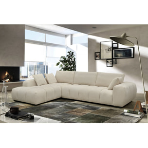 Canapé d'angle "Monceau" - 3 places - Beige