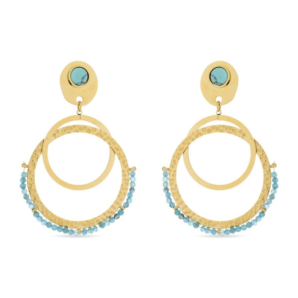 Pendientes Lux by Lux acabadoss oro 18k