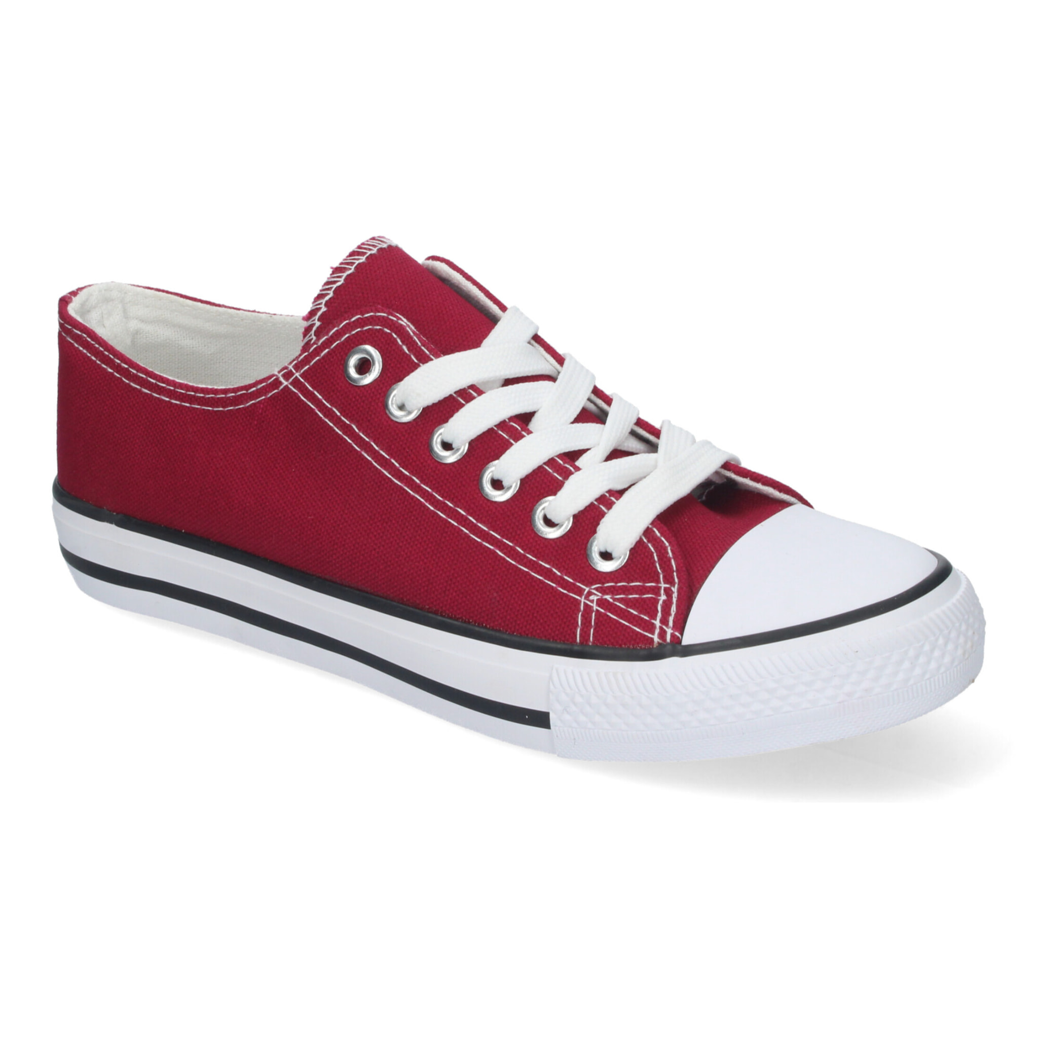 Zapatilla Plana de Mujer, Comoda, con Material de Lona