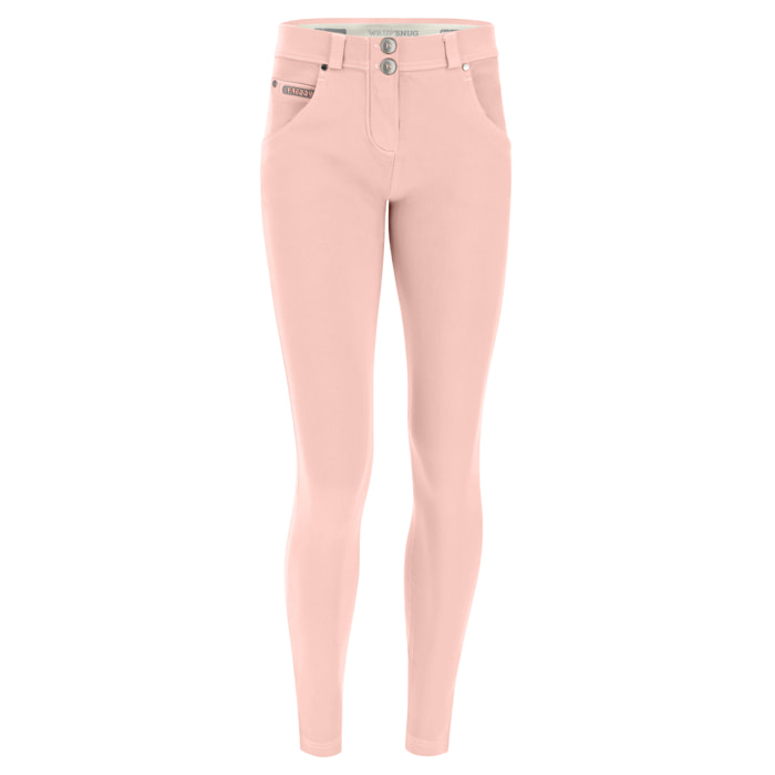 Pantaloni push up WR.UP® skinny in tessuto navetta tinto in capo