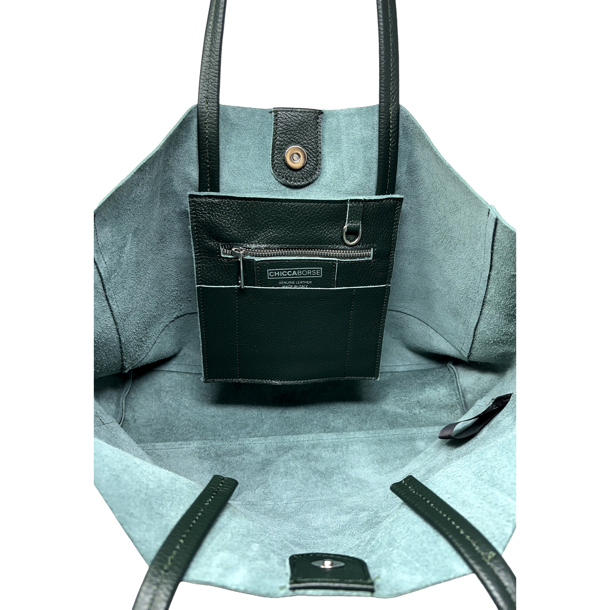 Borsa a Mano Shopper a Spalla da Donna in Pelle Dollaro