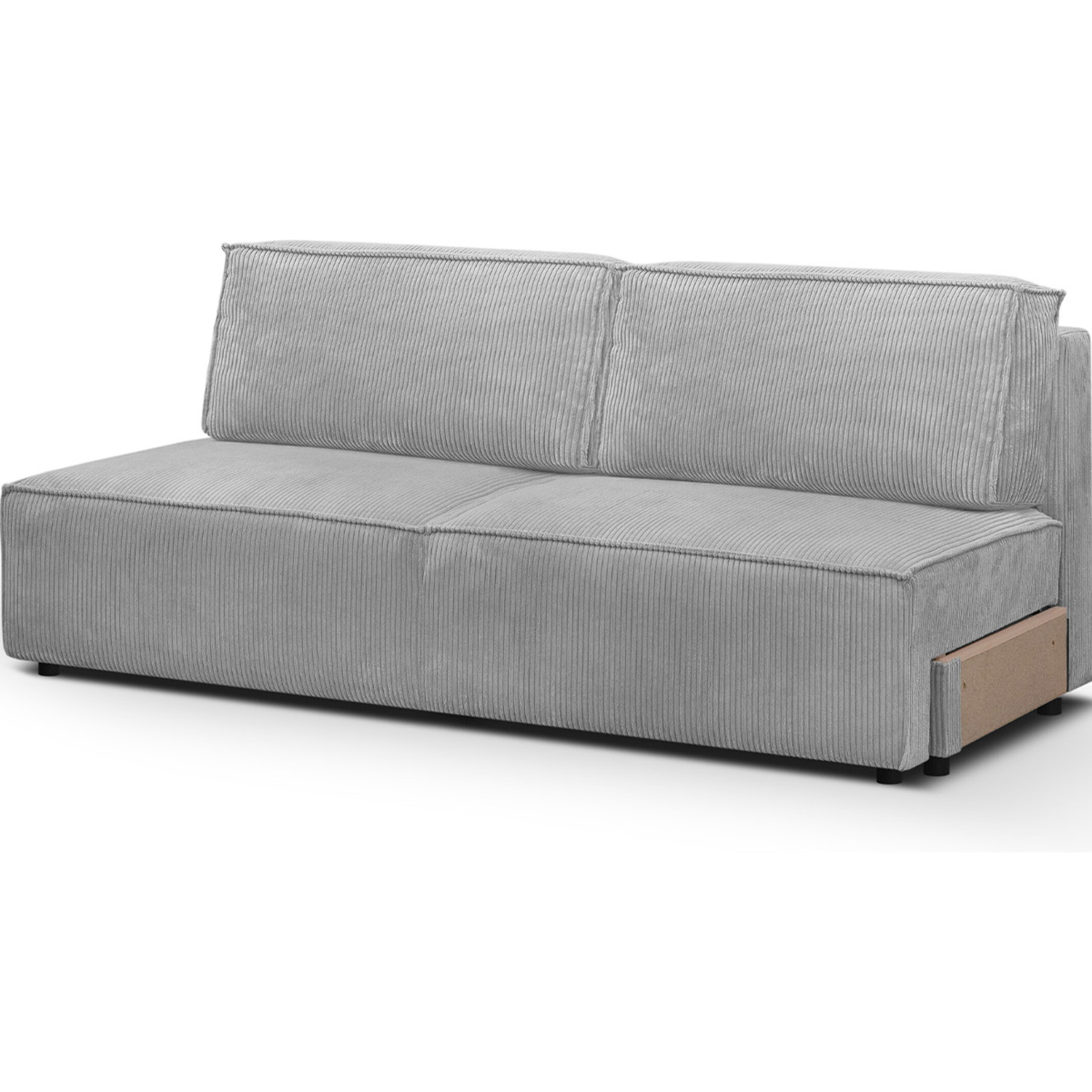 Module canapé convertible 2 places en velours côtelé - HARPER MOD