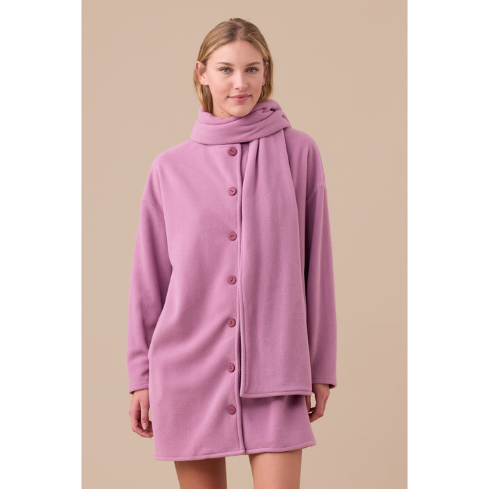 Vestaglia donna in micropile con sciarpa articolo unito Noidinotte