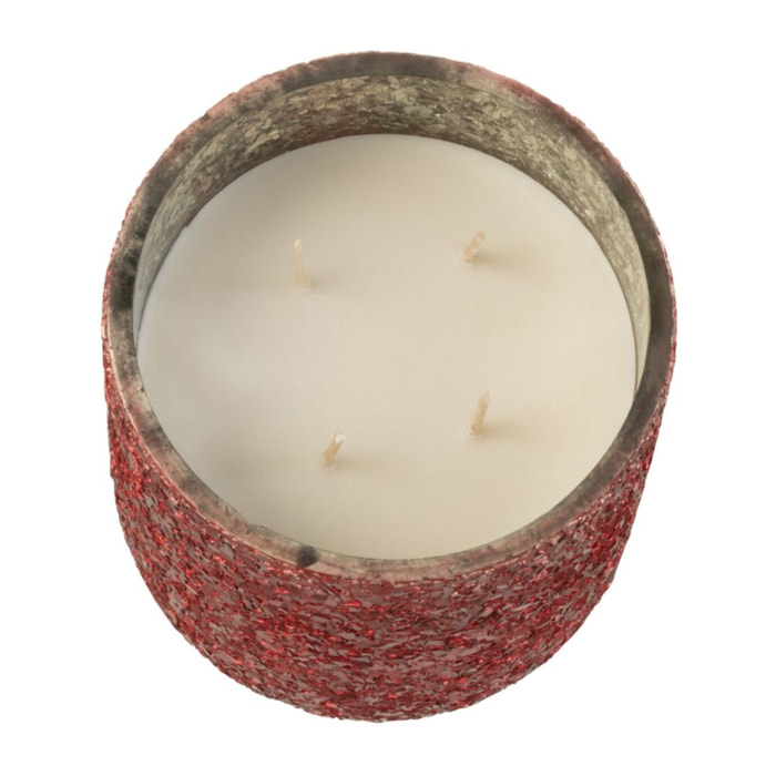 J-Line bougie parfumée Luxuria - Berry Bliss - verre - rouge - medium - 60H