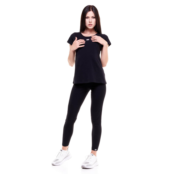 T-shirt da donna maniche corte girocollo Basic