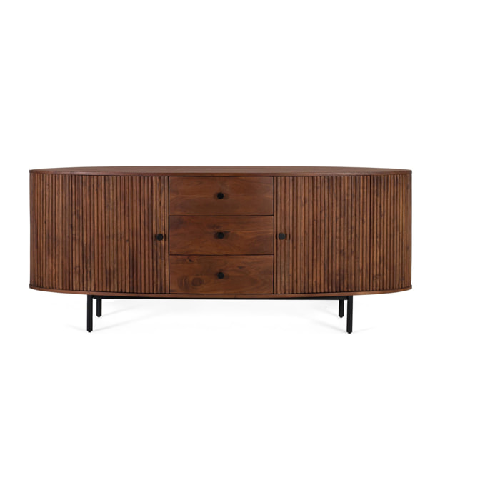 Aparador de Madera de Acacia Estilo Rústico Moderno