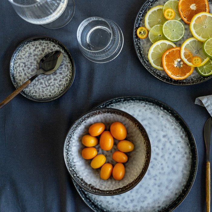 Assiettes Soho grises 14cm set de 4 Kare Design