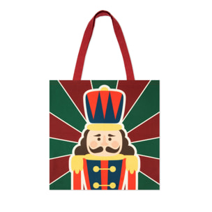 Cabas en tissu Excelsa – Vintage Christmas, Coton multicolore