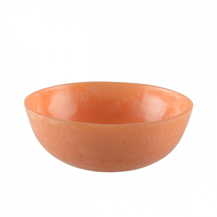 Saladier en résine couleur pèche 23cm
