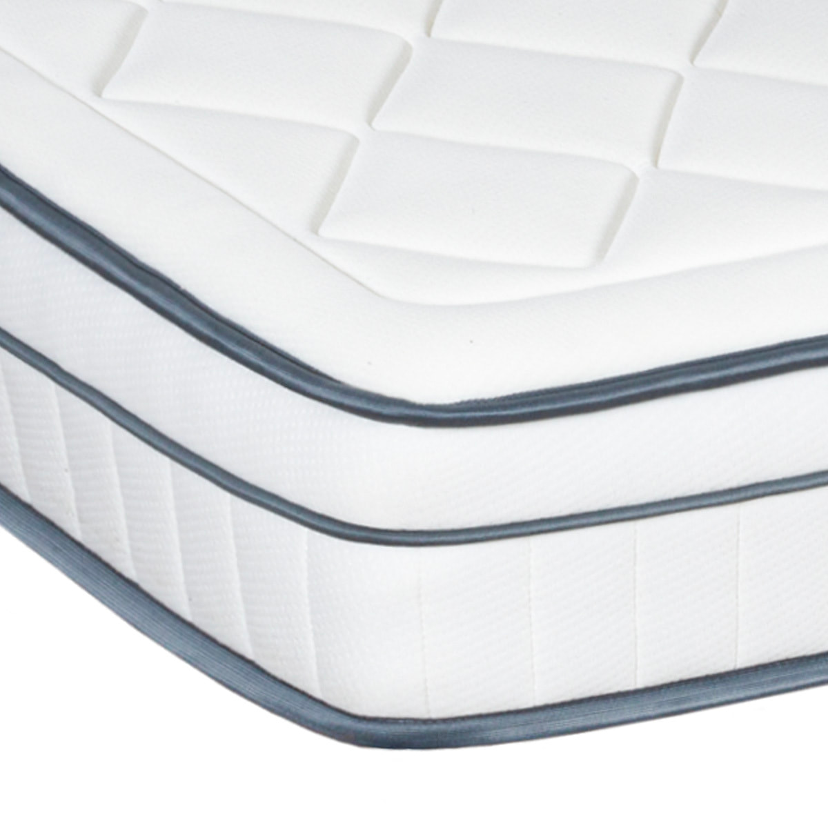 Matelas Hybride Bartoldi, 22 cm, Soutien Ferme, Ressorts Ensachés & Mémoire de Forme, Déhoussable