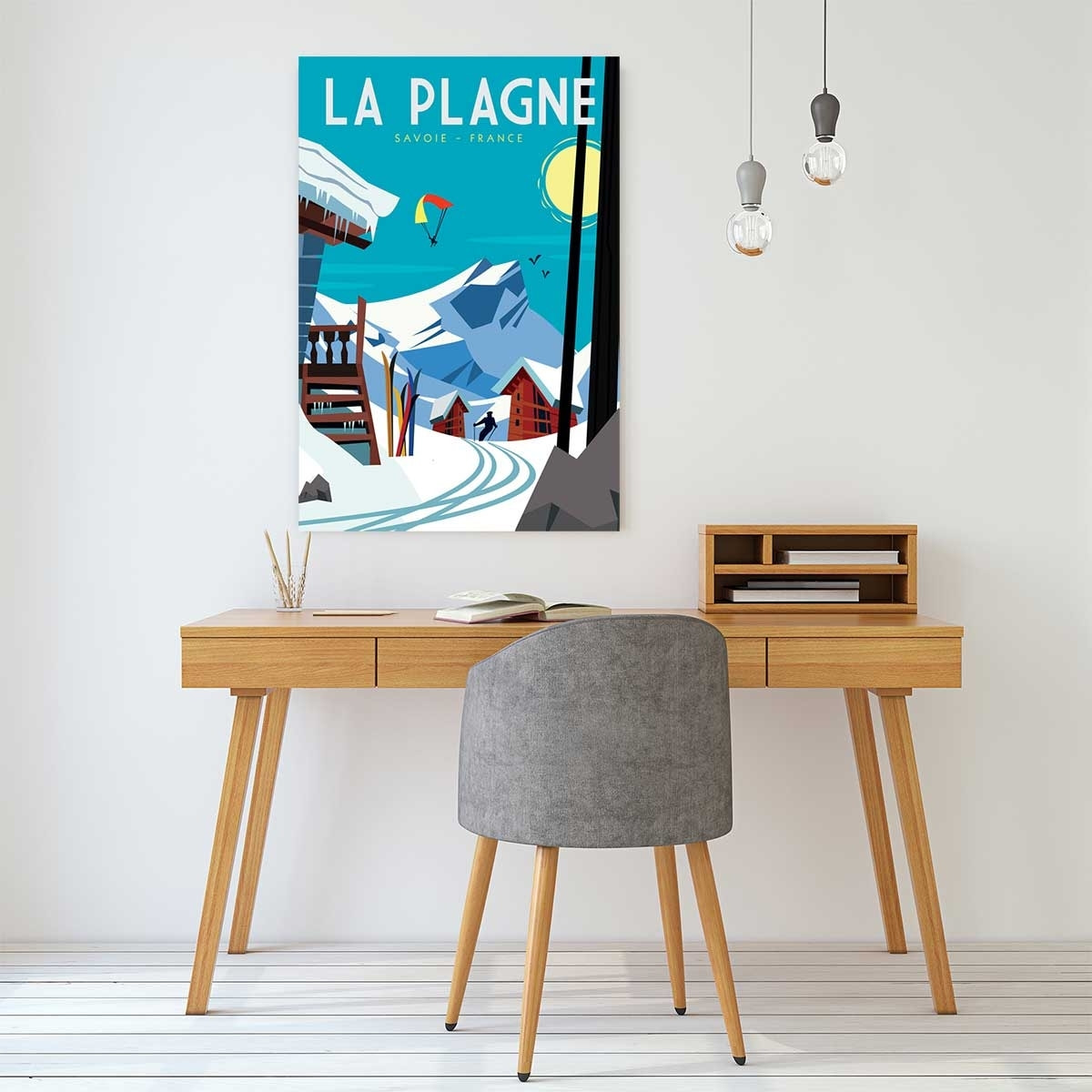 Tableau  belle plagne Toile imprimée