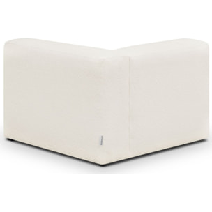 Chauffeuse d'angle à droite modulable en tissu bouclette - MODULO
