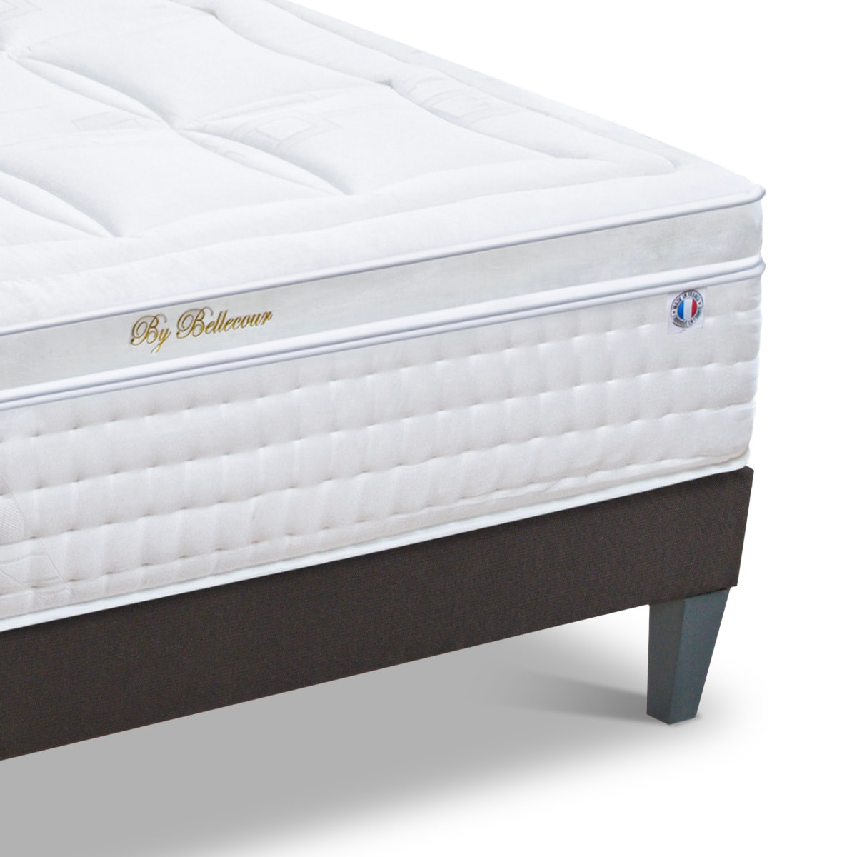 Ensemble Matelas Empereur & Sommier KIT15, 33 cm Mémoire de Forme et Gel Thermorégulateur, technologie Tri-Lattes, Soutien Ferme