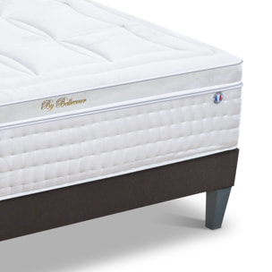 Ensemble Matelas Empereur & Sommier KIT15, 33 cm Mémoire de Forme et Gel Thermorégulateur, technologie Tri-Lattes, Soutien Ferme