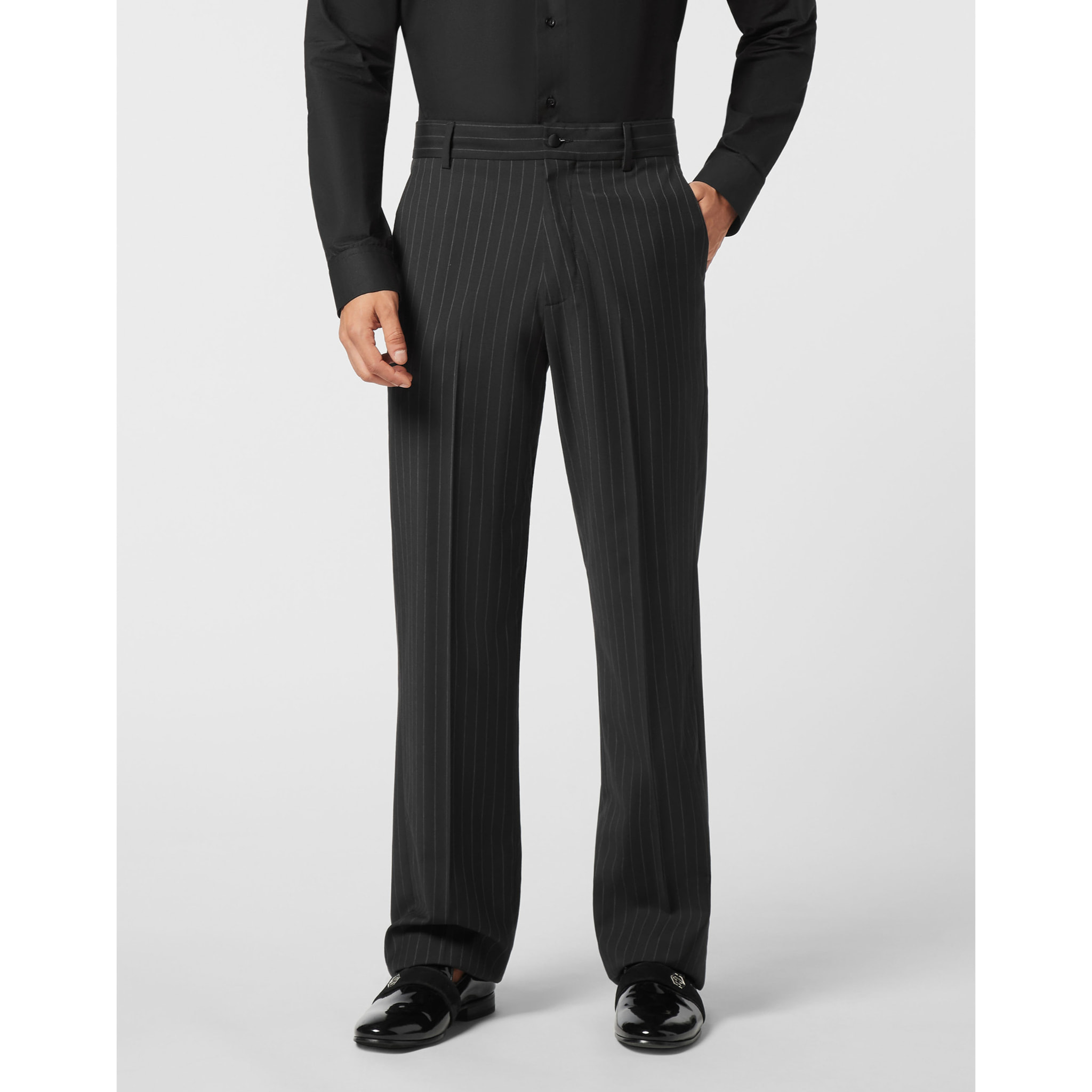 PHILIPP PLEIN Perneras de pantalón anchas