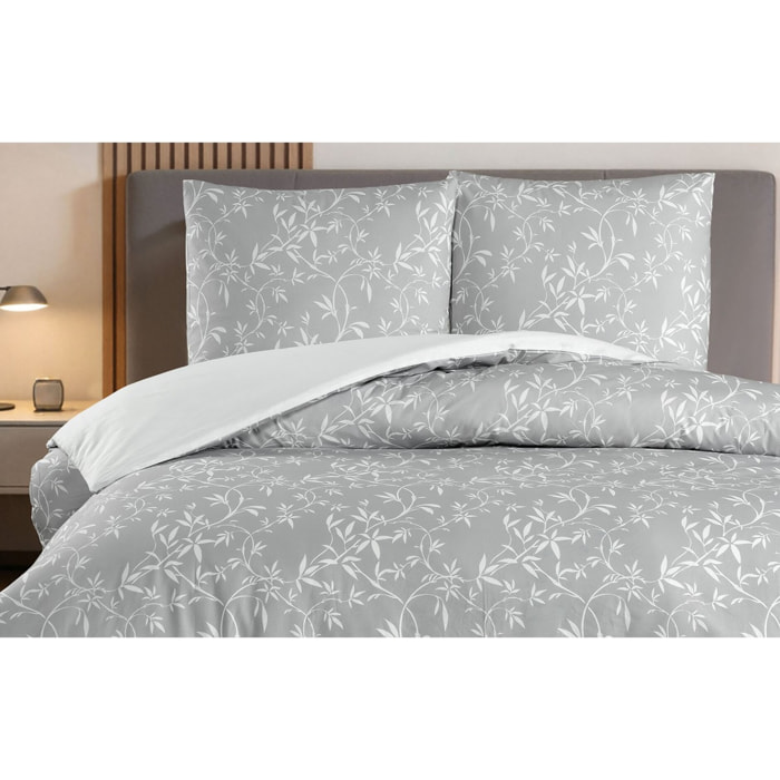 Parure housse de couette et taie(s) d'oreiller coton imprimé