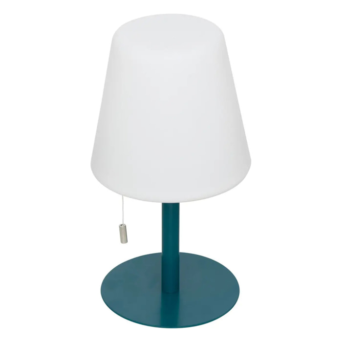 Lampe USB d extérieurled "Zack" bleu canard H30cm