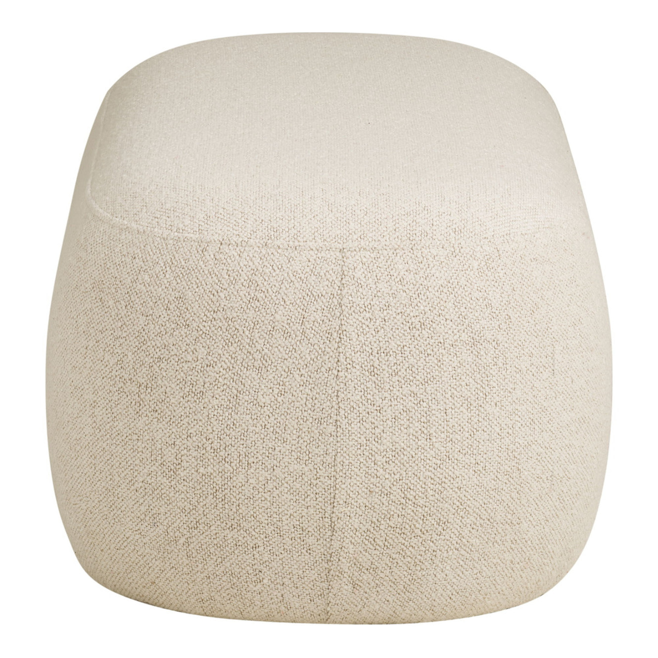 Blossomville - Panca in bouclé sabbia con gambe in pino 100x50x38 cm